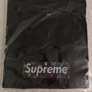 Custom Vintage Black Supreme x Playboy “Louis Vuitton” Monogram Box Logo Medium